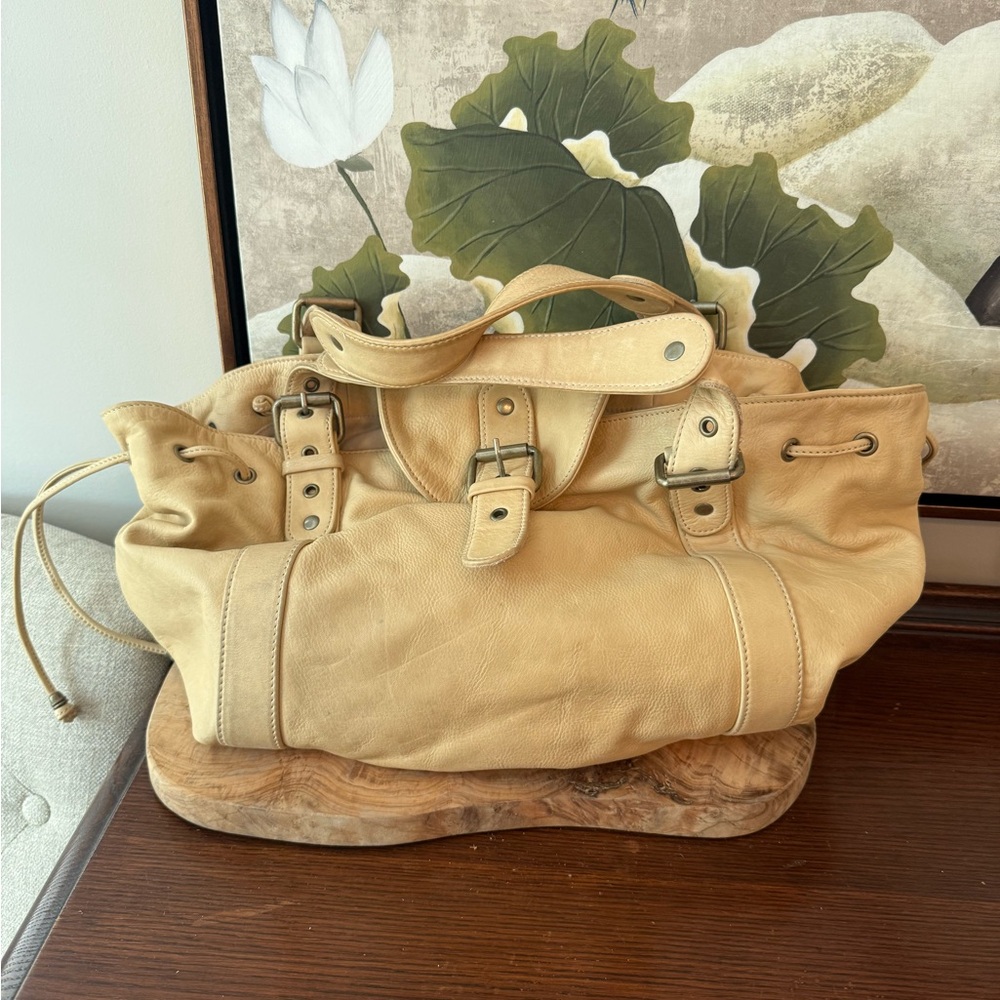 Paradox Leather Purse Sack Buttery Soft Tan